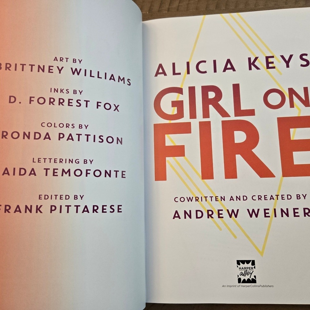 Alicia Keys Girl on Fire Graphic Novel YA First Edition Hardcover Book - Picture 5 of 10